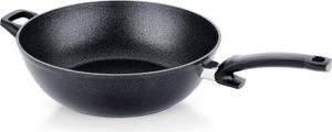 Fissler Adamant / Aluminium-Wok, Servier-Pfanne (Ø 32cm, 6L) beschichtet, antihaftversiegelt, hoher Rand, kratzfest - Induktion