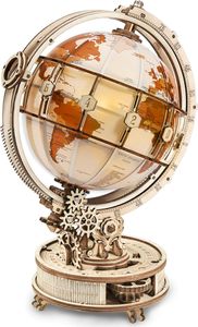 Puzzle Drewniane - 3D - Świecący Globus