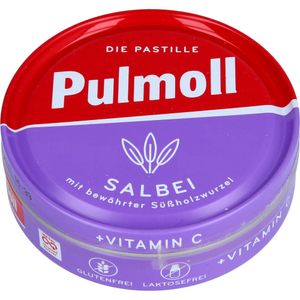 Pastylki na kaszel Pulmoll szałwia i witamina C 1 puszka Zawartość 75g