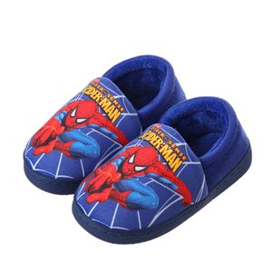 Baby Marvel Spider-man Warm Plush Slippers Kinder Winter All-inclusive Hause Hausschuhe Blau Gr.32/33