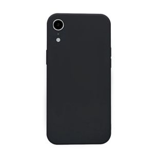 Hülle für iPhone XR Case Cover Bumper Silikon Softgrip Schutzhülle Farbe: Schwarz