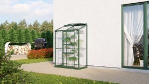 Vitavia Anlehn-Gewächshaus "Styx 900" smaragd 0,9 m² 3 mm ESG