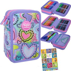 Federmäppchen 3 Fächer - Mäppchen für Mädchen und Jungen - Federmappe 3-Fach Federtasche Gefüllte Schüleretui 46-teilig - Schulmäppchen und Hausaufgab Federmäppchen 3 Fächer - Mäppchen für Mädchen und Jungen - Federmappe 3-Fach Federtasche Gefüllte Schüleretui 46-teilig - Schulmäppchen und Hausaufgab