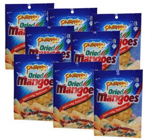 8er Pack Philippine BRAND getrocknete Mangos (8x 100g) | Mango-Streifen | Dried Mangoes