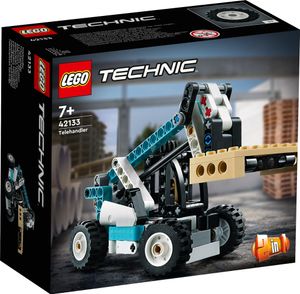 LEGO 42133 Technic 2-in-1 Teleskoplader Gabelstapler und Abschleppwagen Spielzeug, Baufahrzeug für Jungen und Mädchen ab 7 Jahren