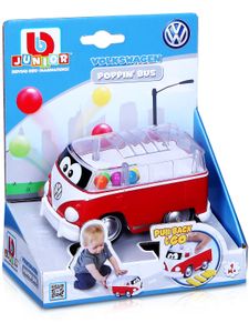 BB Junior Spielwaren VW Poppin VW Samba, rot + gelb sortiert Spielzeugautos Autos Spielautos