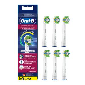 Oral-B Aufsteckbürsten - Tiefenreinigung Clean Maximizer - 6er Pack - weiß