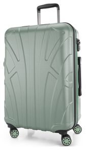 Suitline - Hartschalen-Koffer Check-In Gepäck Trolley Rollkoffer Reisekoffer, TSA, 66 cm, ca. 68 Liter, 100% ABS,Mint