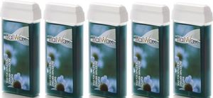 ItalWax 5x Wachspatrone Azulen 100ml - Harzpatrone Azuleen 500ml Wachssatz