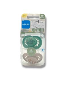MAM Original Schnuller im 2er-Set, zahnfreundlicher Baby Schnuller aus nachhaltigen &erneuerbaren Materialien, Sauger aus MAM SkinSoft Silikon, m