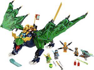 LEGO 71766 NINJAGO Lloyds legendärer Drache, Ninja-Spielzeug mit Drachen- und Schlangen-Figuren sowie 4 Minifiguren, darunter Lloyd und Nya, Geschenk für Jungen und Mädchen ab 8 Jahren