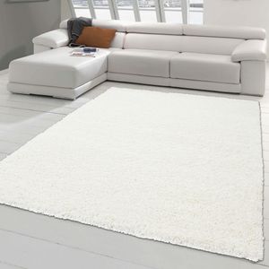 Flauschiger Shaggy Teppich in creme Größe - 240 x 340 cm