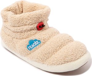NUVOLA. Hausschuhe Herren Damen rutschfester Sohle warm gepolstert bequem creme 36-37 - UNBEP
