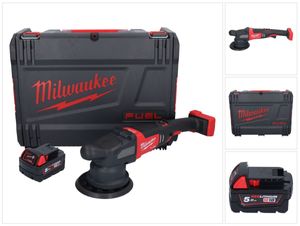 Milwaukee M18 FROP21-501X Akku Exzenter Polierer 18 V 150 mm Brushless + 1x Akku 5,0 Ah + HD-Box - ohne Ladegerät