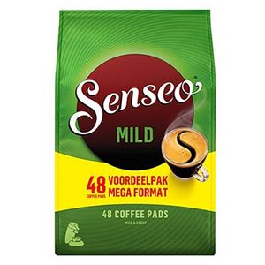 Kávové vankúšiky Senseo Mild Roast, jemná a zamatová chuť, kávové vankúšiky pre kávovary, 48 vankúšikov