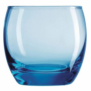 Arcoroc Salto Ice Blue Tumbler, Trinkglas, 320ml, Glas, transparent, 6 Stück