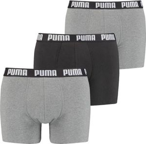 PUMA 3 pack boxerky pánské spodní prádlo sportovní retro kalhoty, velikost:M, barva:GREY COMBO