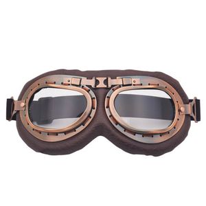 Unisex Motorradbrille Vintage Style Brille Brillen für Roller Wintersport Farbe Klar