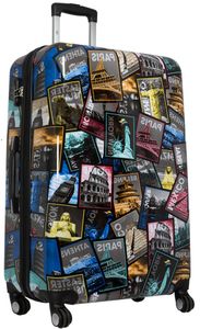 100 Li Plus Reisetrolley Koffer Motivkoffer mit Neu Alle Bilder Städte Bowatex