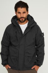 SOULSTAR Herren Übergangsjacke S2MALBUN Herren leichte Field-Jacket mit Kapuze Fleece gefütterte Outdoor-Jacke