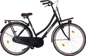 AMIGO Transportfahrräder Damen Sturdy 28 Zoll 50 cm Damen Rücktrittbremse Mattschwarz