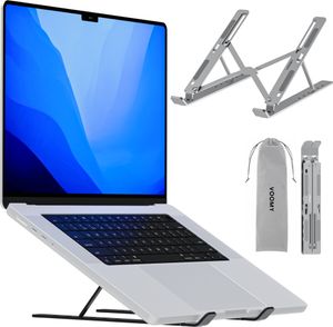 VOOMY Laptop Ständer Höhenverstellbar und Faltbar – Aluminium Halterung – Für MacBook, Lenovo, Gaming Laptops 15 bis 17 Zoll – Silber VOOMY Laptop Ständer Höhenverstellbar und Faltbar – Aluminium Halterung – Für MacBook, Lenovo, Gaming Laptops 15 bis 17 Zoll – Silber