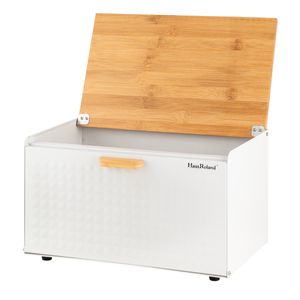 Brotkasten Brotkorb Brotbox Brotbehälter Brotdose weiss 35x20x22 cm