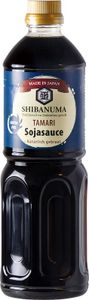 [ 1 Liter ] SHIBANUMA Tamari Shoyu glutenfreie Sojasauce / im Zedernfass gereift /  Japan