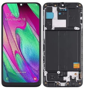 LCD displej a dotykové sklo, náhradný displej pre Samsung Galaxy A40 (Incell) s rámom, náhradné diely pre smartfón