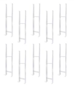 Alberts 10 x H-Anker Pfostenträger Carport Pfostenschuh H-Träger verzinkt 800 mm