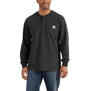 Carhartt Workwear Pocket Henley Langarmshirt (Black,L)