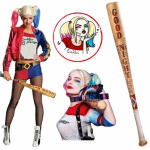 Suicide Squad Harley Quinn Baseballschläger aus Holz 80cm Hochwertiger Baseballschläger für Halloween Cosplay