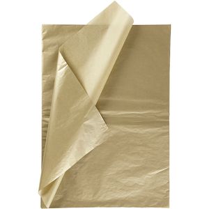 Creativ Company Tissue Paper Gold 6 Blätter 14 Gr, 50 x 70 cm