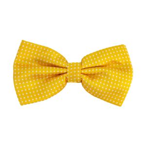 Oblique Unique Fliege Schleife gepunktet Hochzeit Anzug Smoking - gelb