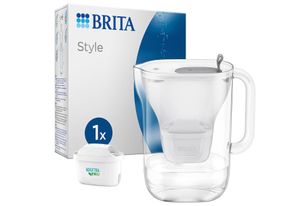 Brita Tischwasserfilter Style weiss / grau, 2,4 l Füllmenge