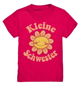 Kleine Schwester Shirt Blumen Kleine Schwester Geschenk – Sorbet / 134/146 (9-11)