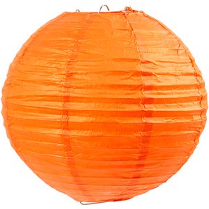 Reispapier-Lampe/-Lampion, Orange, D: 20 cm, 1 Stck.