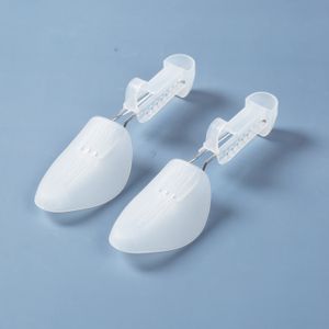 4 Paar LäNgenverstellbare Schuhspanner Aus Kunststoff Schuhdehner Schuhforme Schuhe Shape Keeper Mit Zugfederspirale Schuhe In Guter Form Halten (HerrengrößE)Transparent