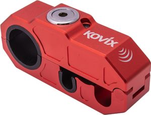 Kovix Khl Grip Lock Alarm Alarm Blokada dźwigni hamulca Czerwony