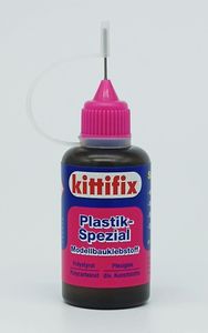 Kittifix Plastik Modellbauklebstoff    für Acrylglas und viele andere Kunststoffe geeignet    tropft nicht    hochtransparent    zieht keine Fäden
