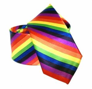 Krawatte im Regenbogen Look Schlips Regenbogen Style Rainbow look tie