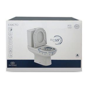 Ideal Standard IDS Stand-WC-Kombipaket EXACTO o Spülr m Softcosing 365x620x780mm weiß