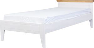Einzelbett 90x200 Kiefer Weiß