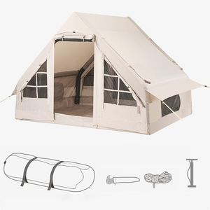 Aufblasbares Zelt,Campingzelt,Outdoor-Familienzelt,wasserdicht,geeignet für 3–6 Personen,240x200x185 cm,geeignet zum Wandern,Reisen und Caming,Größe S