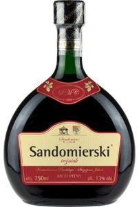 Sandomierski-Trójniak-Honig (Drittel) 0,75L | Met Honigwein Metwein Honigmet | 750 ml | 13% Alkohol | Polnische Produktion | Geschenkidee | 18+