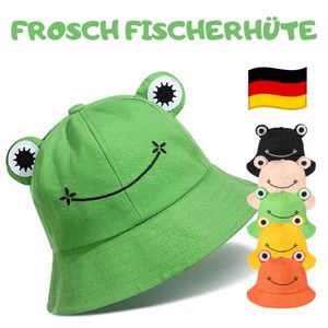Oboustranný klobouk Letní klobouk FROG Rybářský klobouk -Bucket Hat- Sun Hat Sun Protection - Green