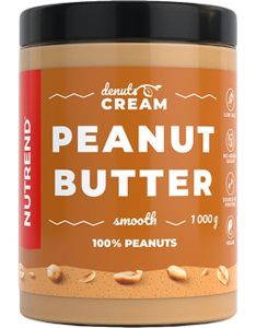 Nutrend DeNuts Cream Peanut butter 1000 g glatt / Peanut / Erdnussbutter / Köstliche 100% natürliche Erdnussbutter ohne Gluten und Palmöl