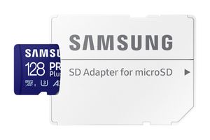 Samsung PRO Plus MB-MD128SA - Karta pamięci flash (w zestawie adapter microSDXC do SD)