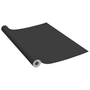 vidaXL Samolepiaca fólia na nábytok čierna 500 x 90 cm PVC