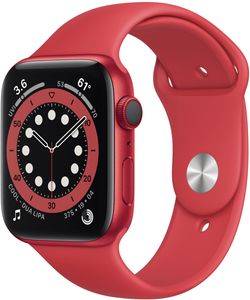 Apple Watch 6 LTE Red Alu 40mm Sportovní řemínek RED M06R3,